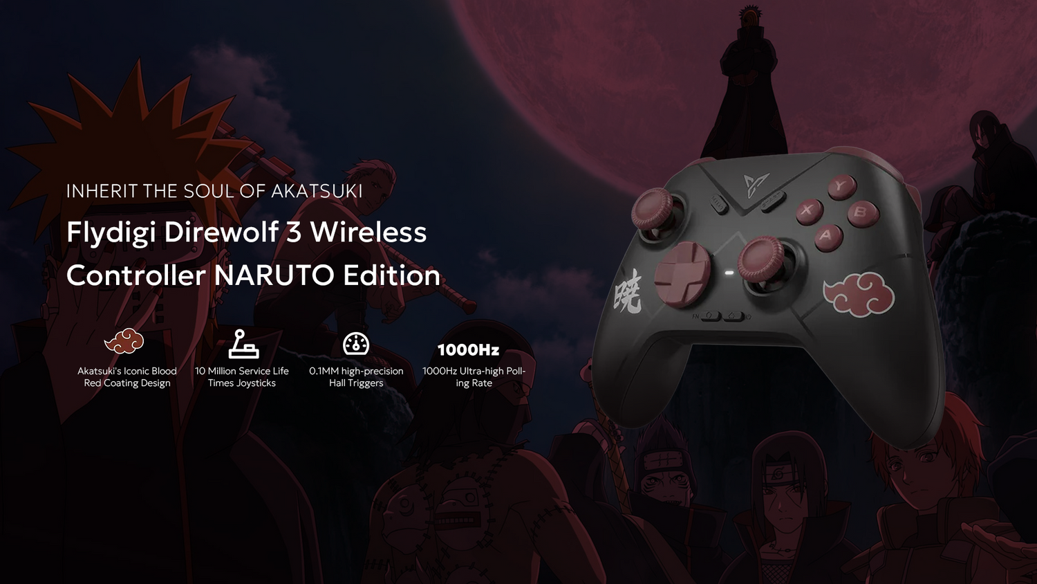 Unleash the Flydigi Direwolf 3 Wireless Controller NARUTO Edition – Where Power Meets Iconic Style