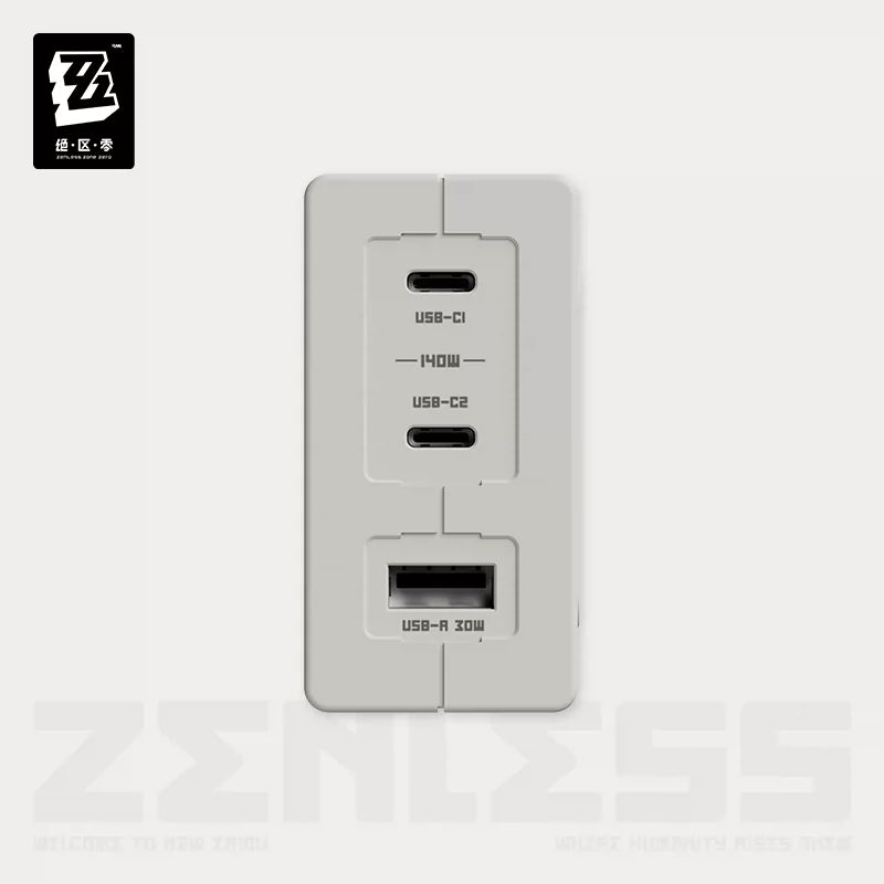 Zenless Zone Zero 140W GaN 3-Port Fast Charger