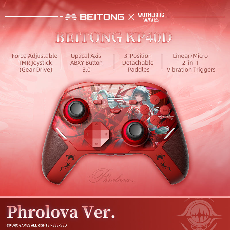 鳴潮　フローヴァ　BEITONG KP40D Elite Controller BEITONG KP40D Elite Controller Wuthering Waves Cartethyia Limited Edit