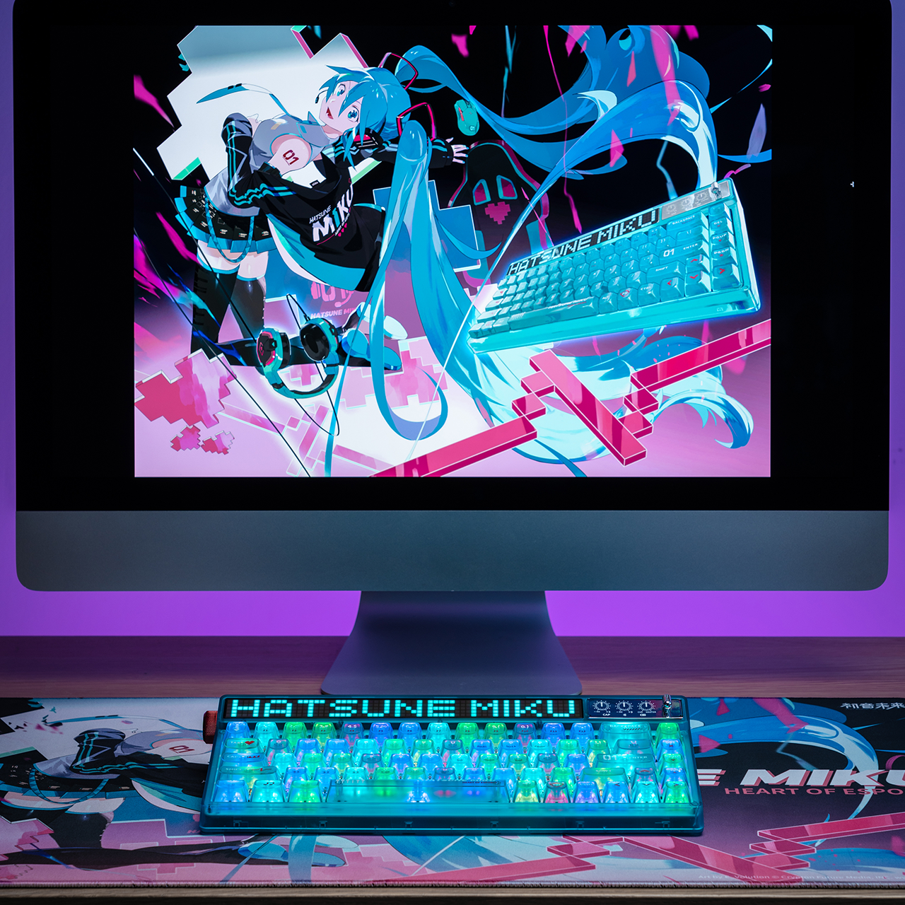 MOEYU Hatsune Miku Heart of Esports Series Mechanical Gaming Keyboard