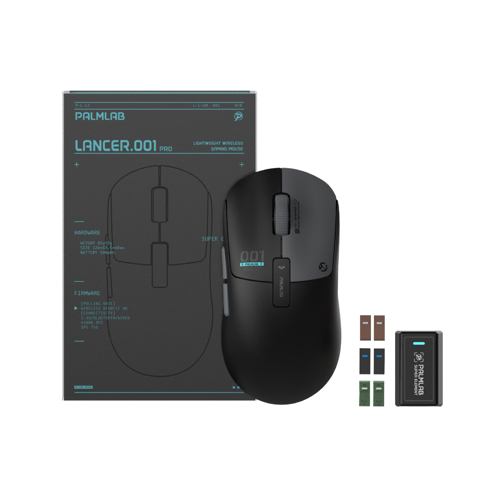 PALMLAB Lancer.001 PRO 8K Wireless Gaming Mouse