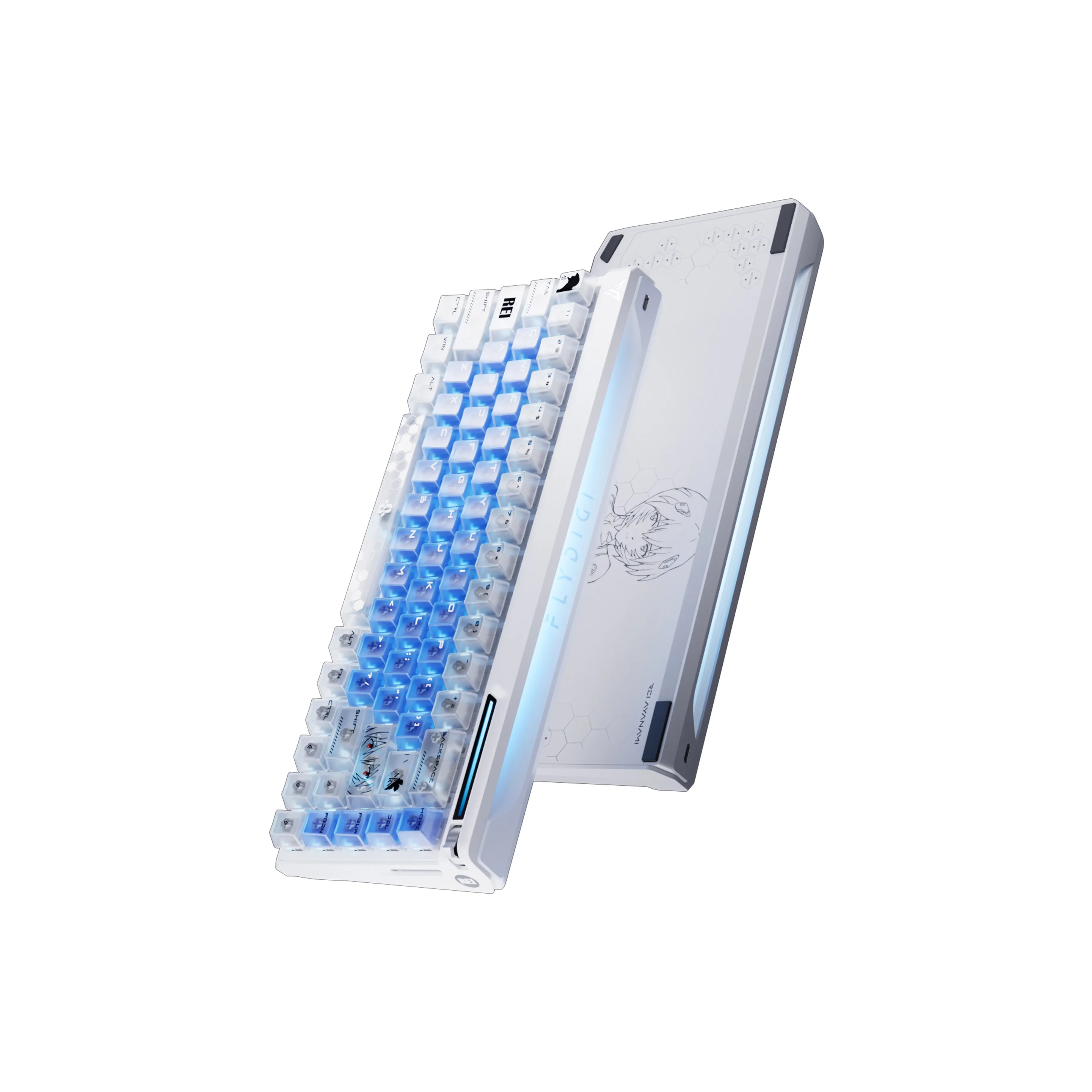 Flydigi FS68 Gaming Keyboard EVA Rei Ayanami Edition
